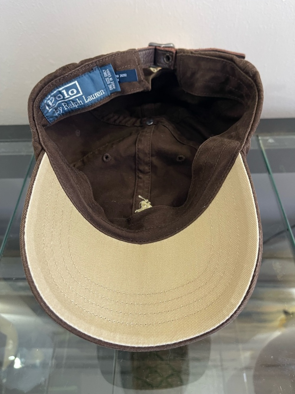 Polo by Ralph Lauren Dark Brown Polo Pony Baseball Cap - Picture 2 of 3